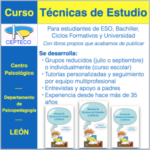 Curso de Técnicas de Estudio: julio o septiembre 2022